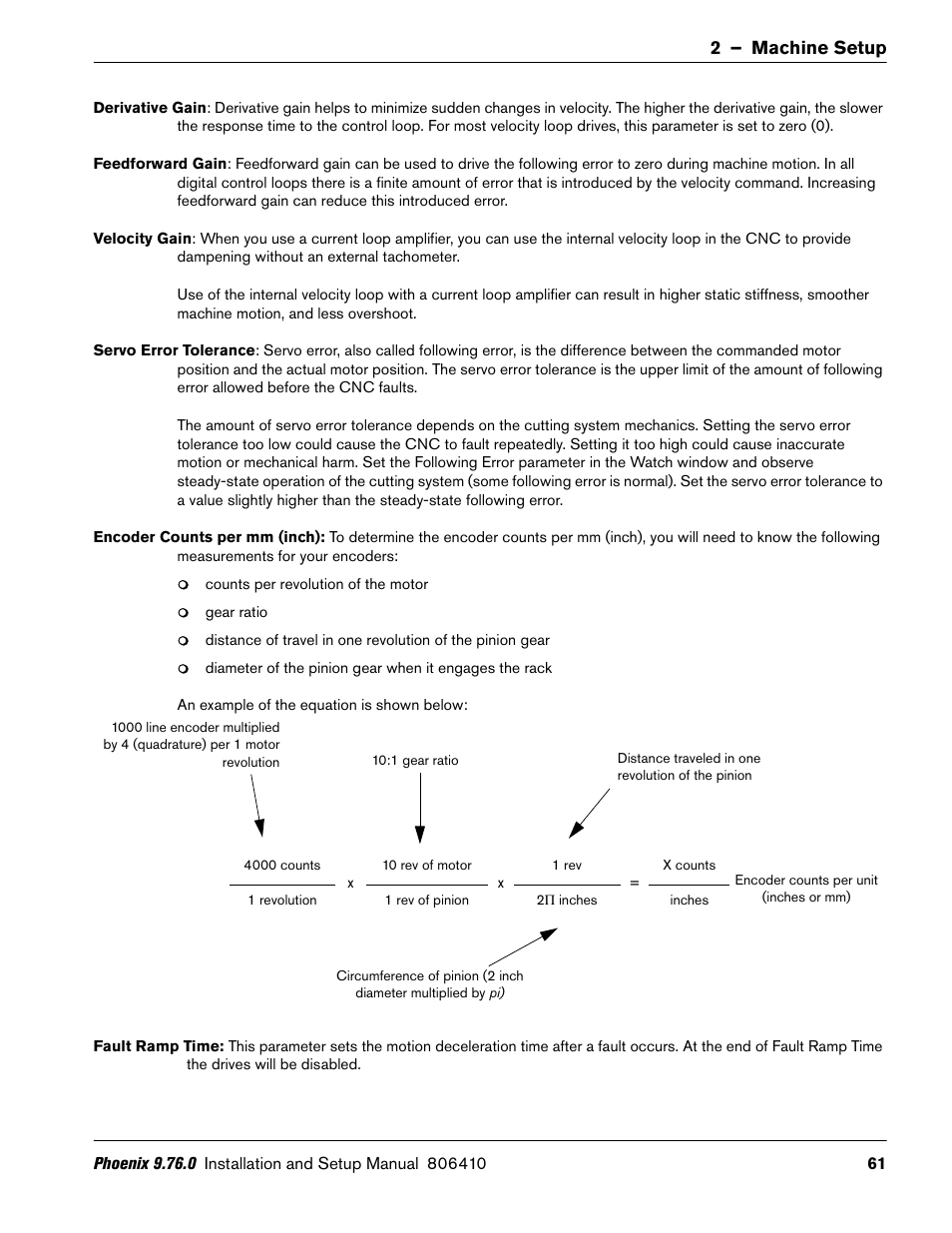 2 – machine setup | Hypertherm V9 Series Phoenix Rev.11 User Manual | Page 61 / 294