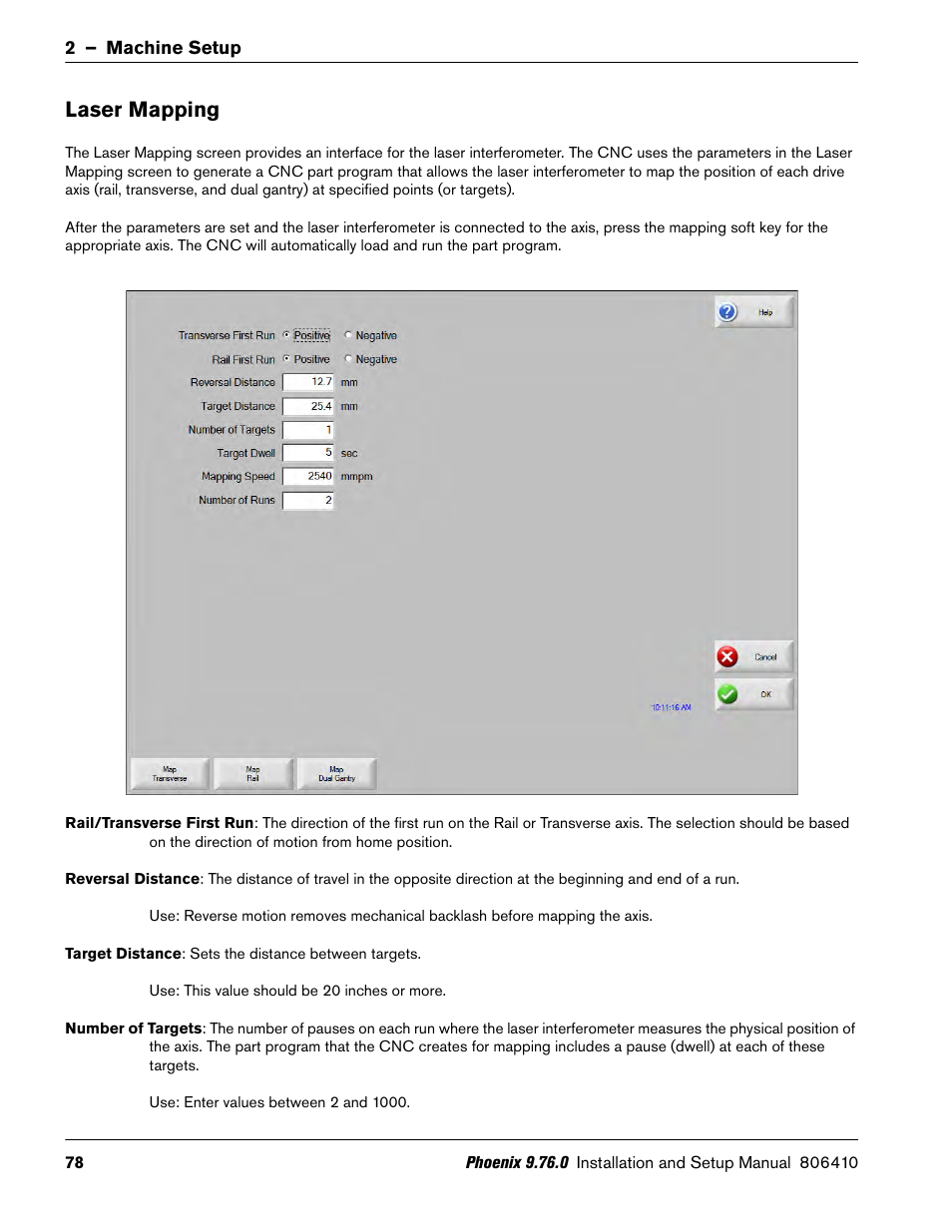 Laser mapping | Hypertherm V9 Series Phoenix Rev.11 User Manual | Page 78 / 294