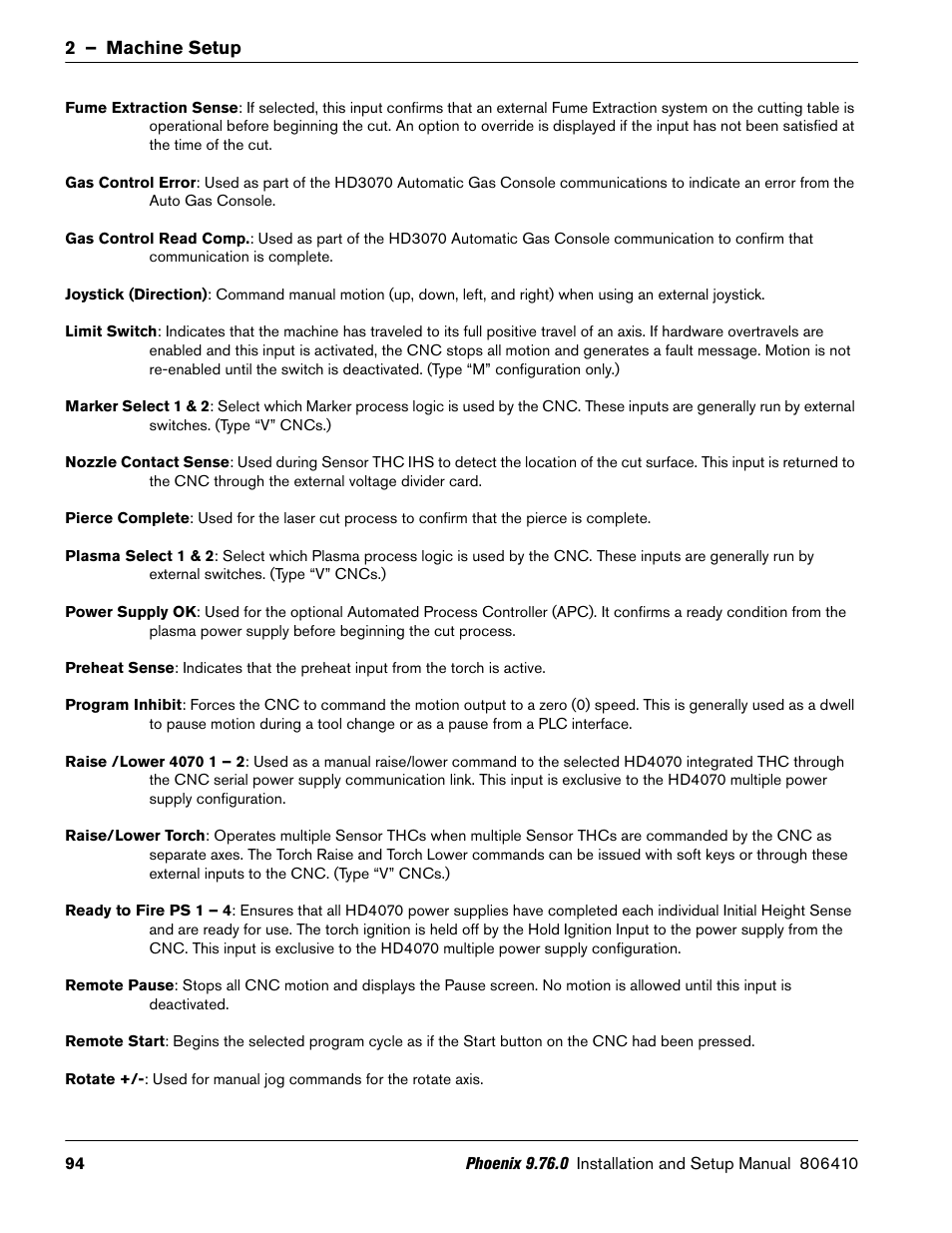 Hypertherm V9 Series Phoenix Rev.11 User Manual | Page 94 / 294