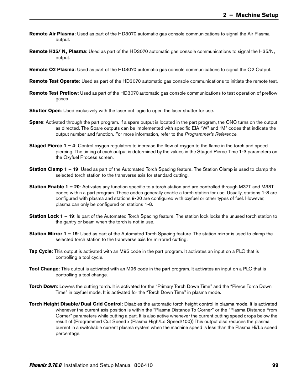 Hypertherm V9 Series Phoenix Rev.11 User Manual | Page 99 / 294