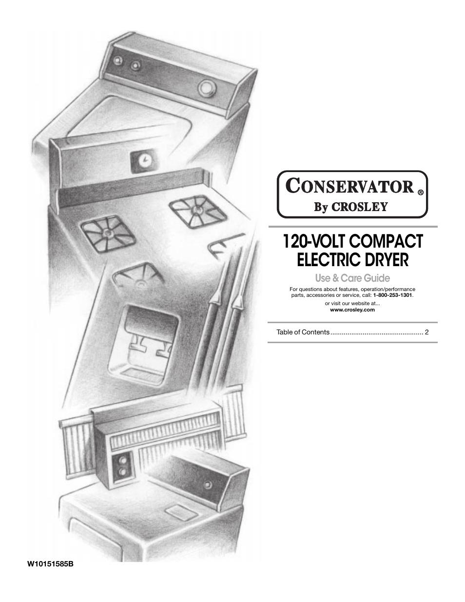 Crosley CONSERVATOR W10151585B User Manual | 16 pages