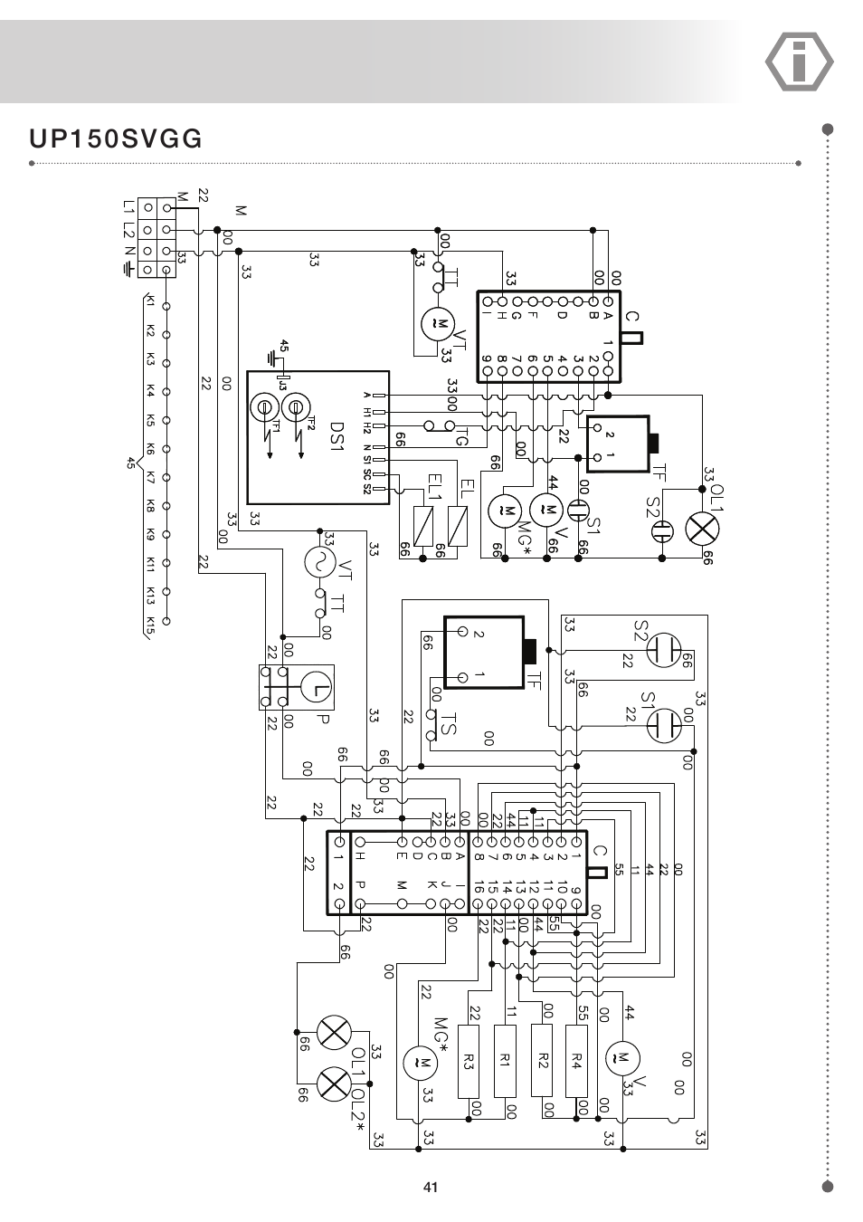 Up150svgg | ilve UP60 Majestic User Manual | Page 41 / 48
