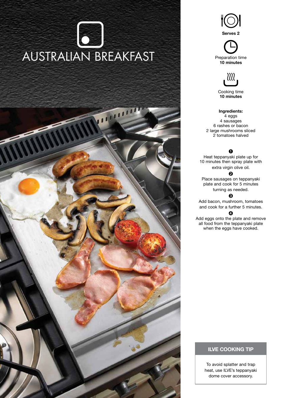 Australian breakfast | ilve Built-in Cooktop User Manual | Page 32 / 40