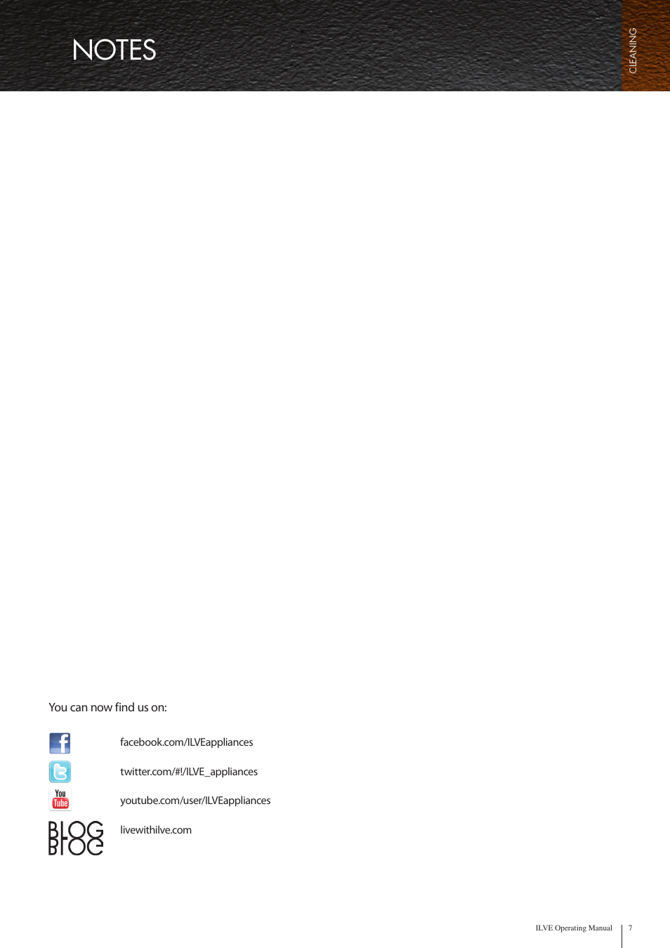 ilve Cleaning Guide User Manual | Page 7 / 10