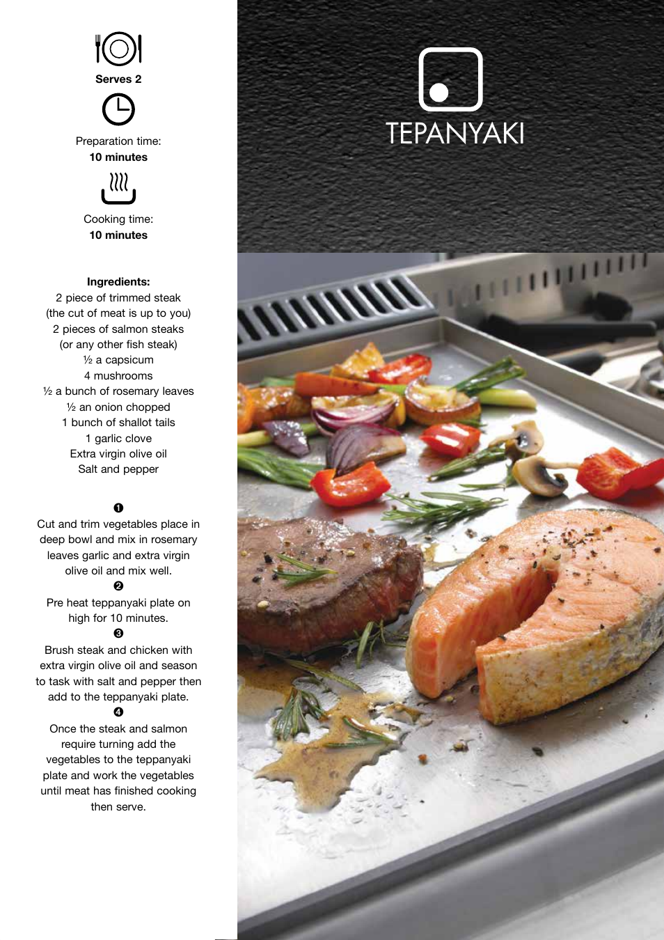 Tepanyaki | ilve Freestanding Cookers User Manual | Page 49 / 66