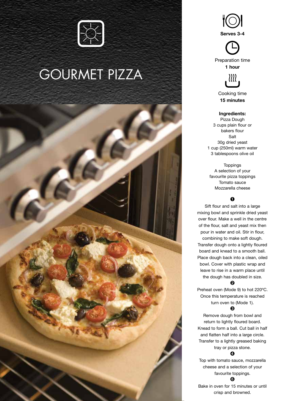 Gourmet pizza | ilve Freestanding Cookers User Manual | Page 52 / 66