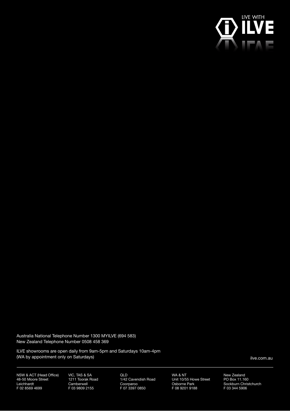ilve Freestanding Cookers User Manual | Page 66 / 66