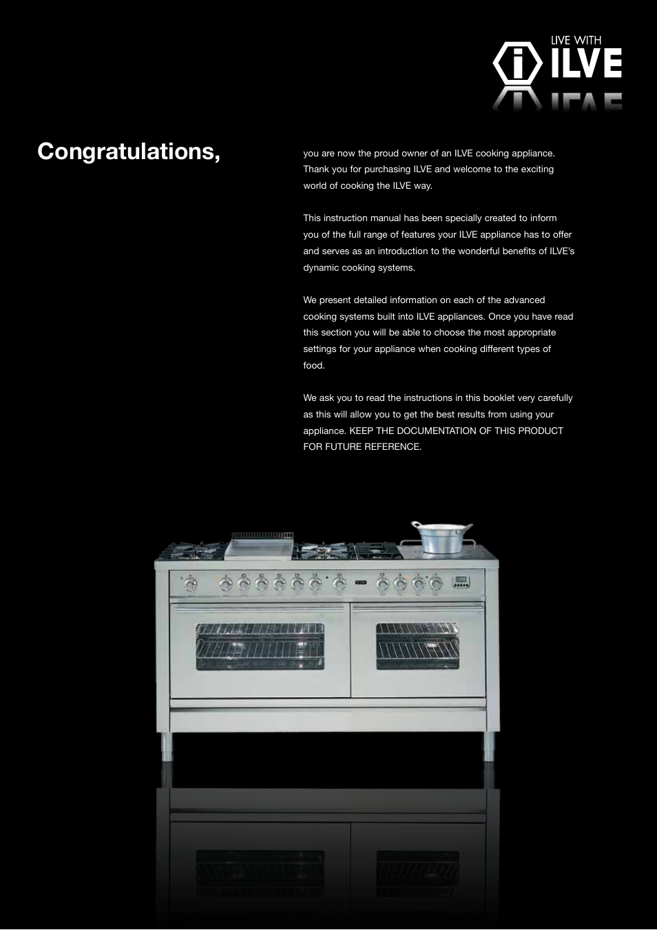 ilve Freestanding Cookers User Manual | Page 8 / 66