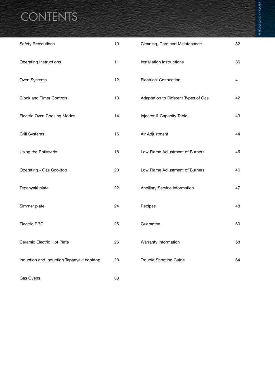 ilve Freestanding Cookers User Manual | Page 9 / 66