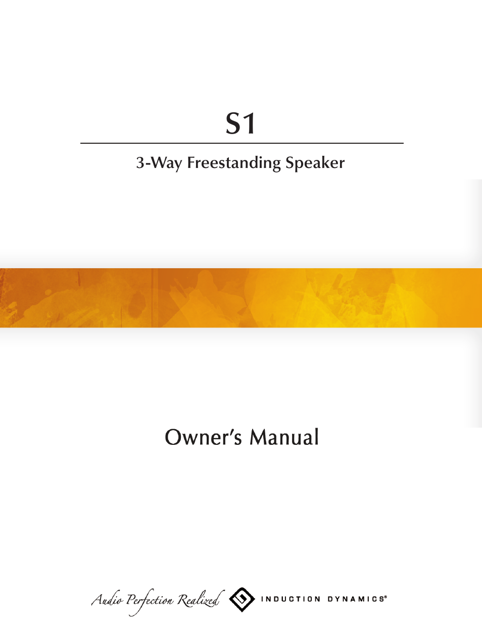 Induction Dynamics S1 User Manual | 14 pages