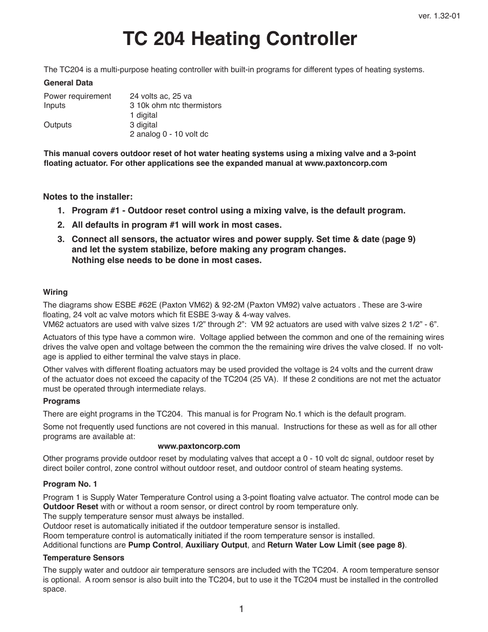 Infloor TC 204 Heating Controller User Manual | 12 pages
