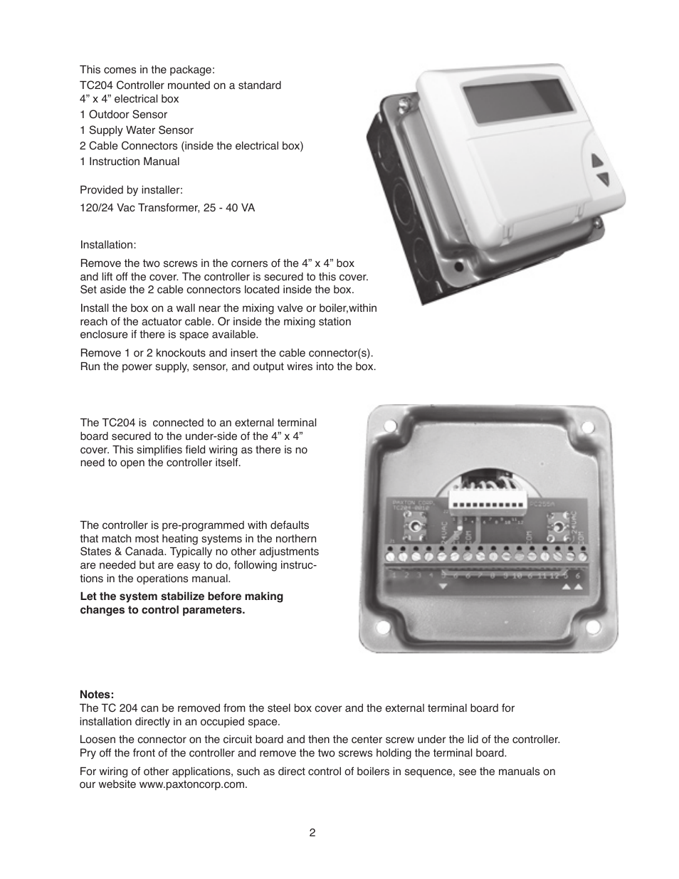 Infloor TC 204 Heating Controller User Manual | Page 2 / 12