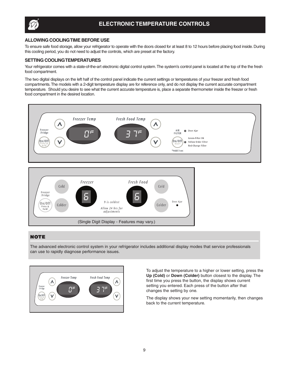 Crosley 241024401 User Manual | Page 9 / 29