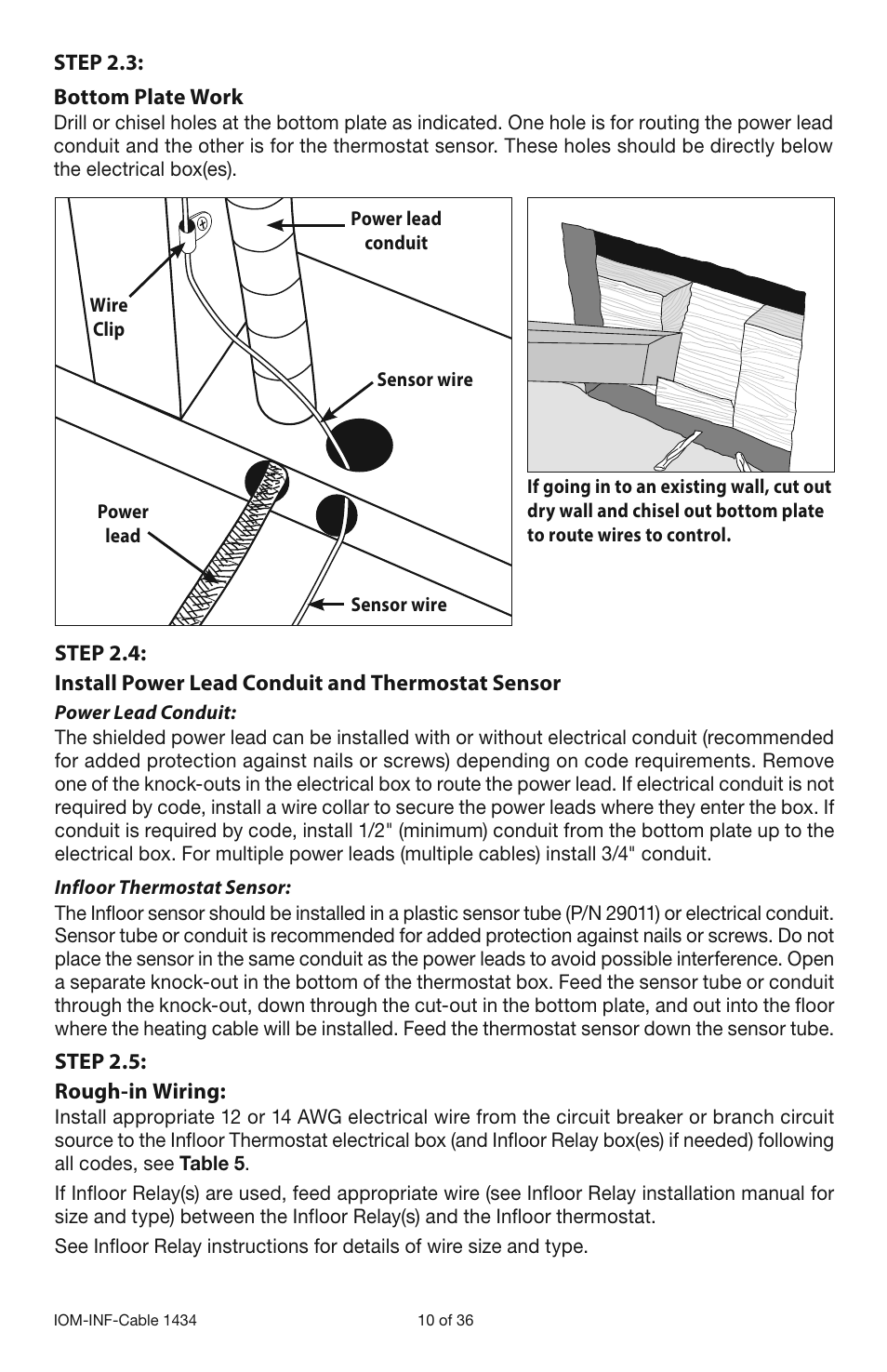 Infloor Electric Cable Series 386 User Manual | Page 10 / 36