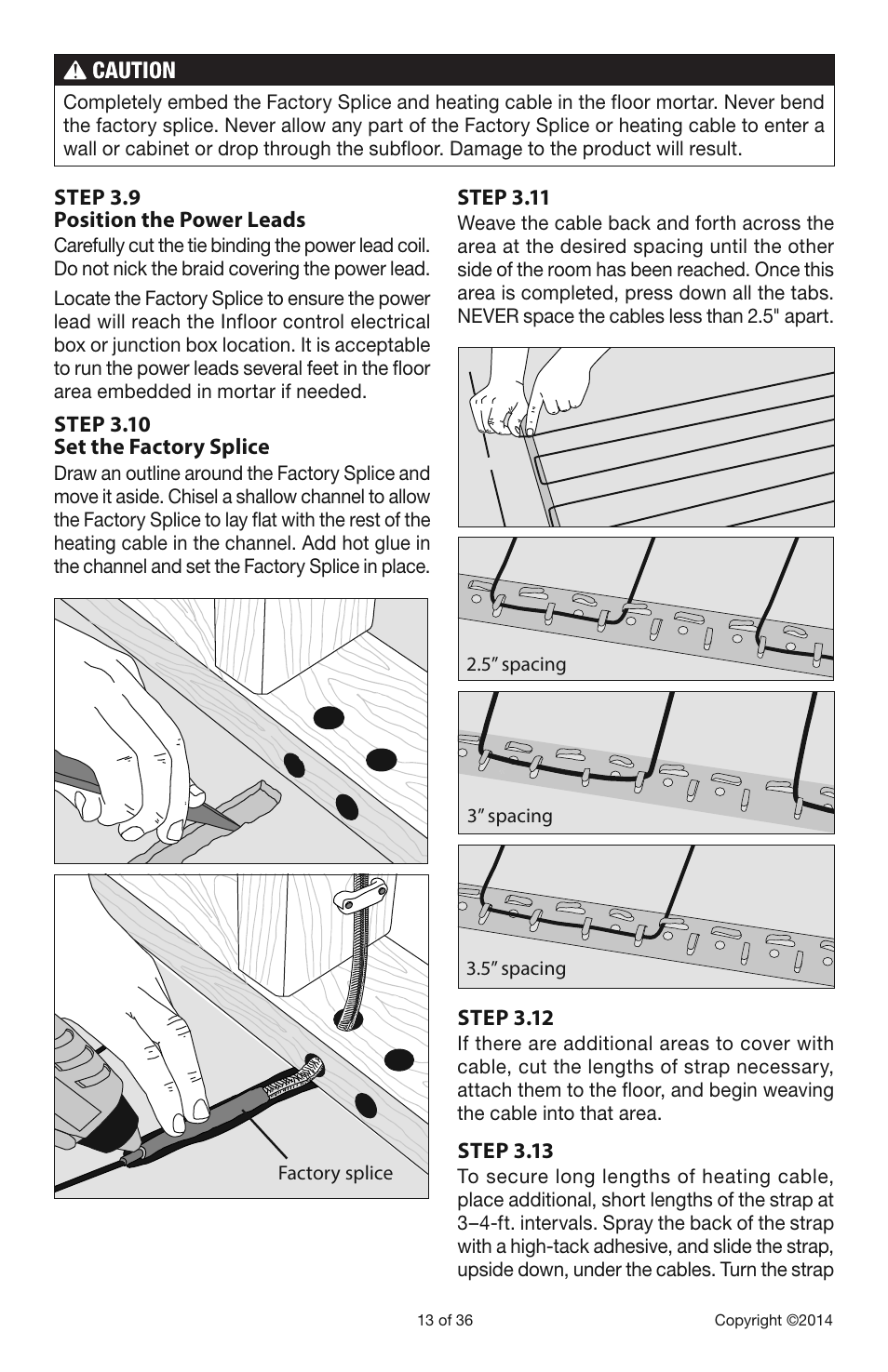 Infloor Electric Cable Series 386 User Manual | Page 13 / 36