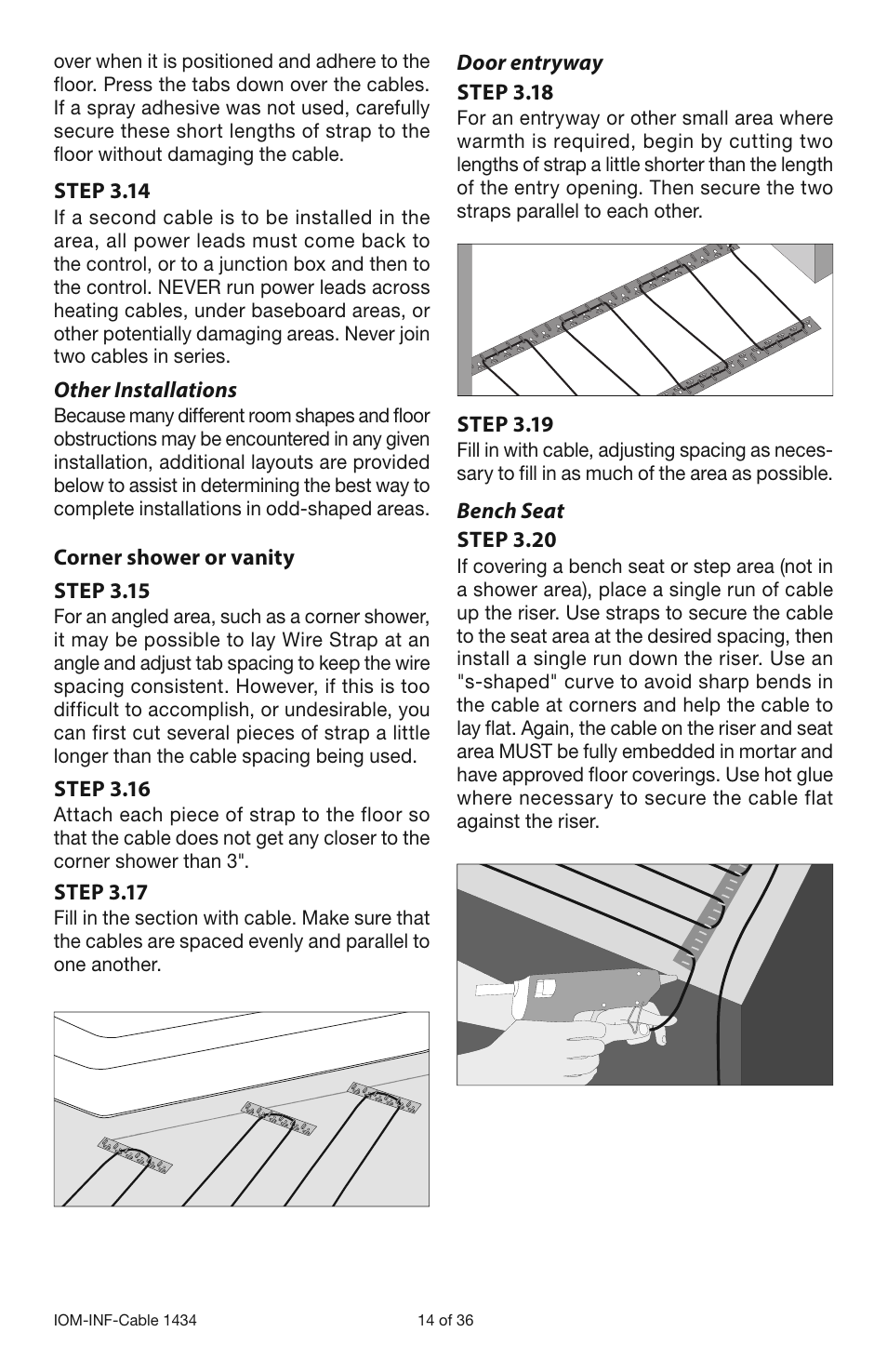 Infloor Electric Cable Series 386 User Manual | Page 14 / 36