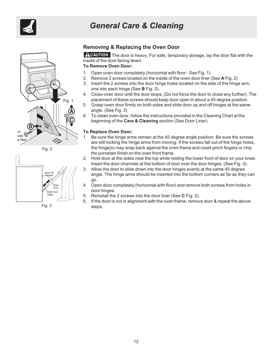 General care & cleaning | Crosley ES100 User Manual | Page 12 / 16