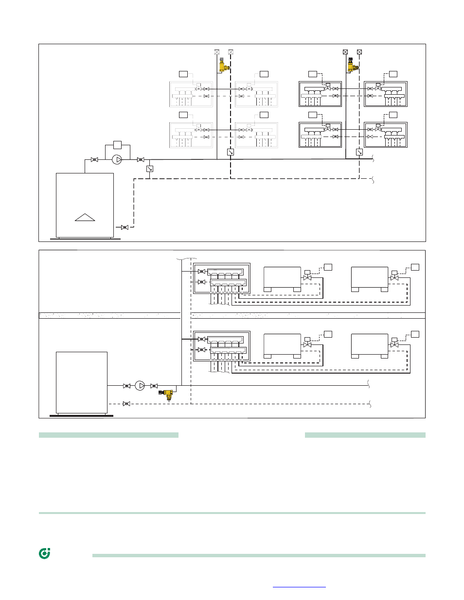 Medium-large size system, By-pass on top of risers 1 1, Chilled water system, central by-pass | Chiller, Infloor sales and service, Caleffi | Infloor Pressure Differential by Pass 31075, 31076, 31077 User Manual | Page 4 / 4