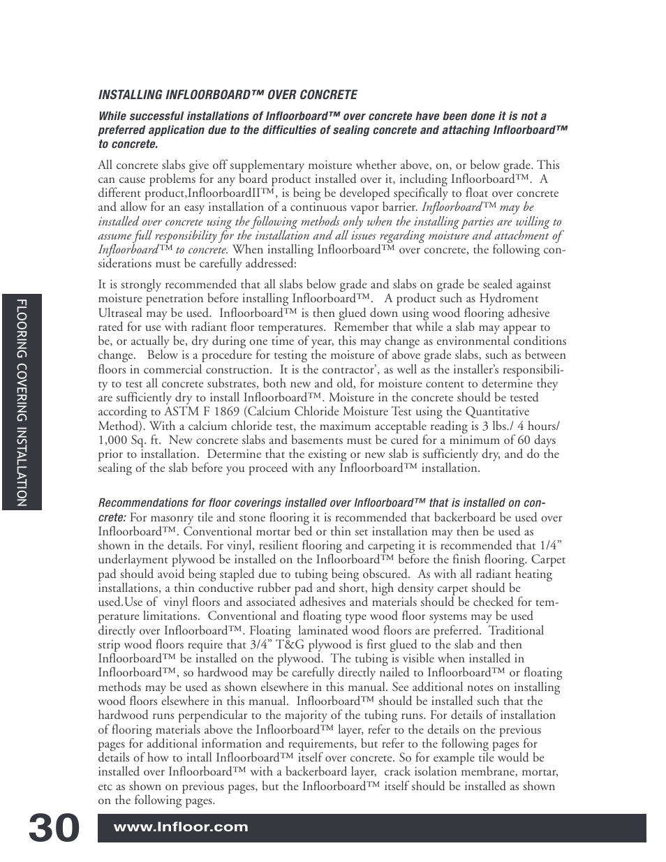 Infloor Infloorboard User Manual | Page 30 / 37