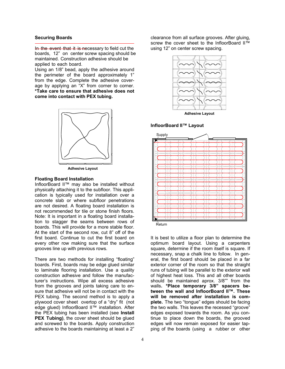 Infloor Infloorboard II User Manual | Page 4 / 6