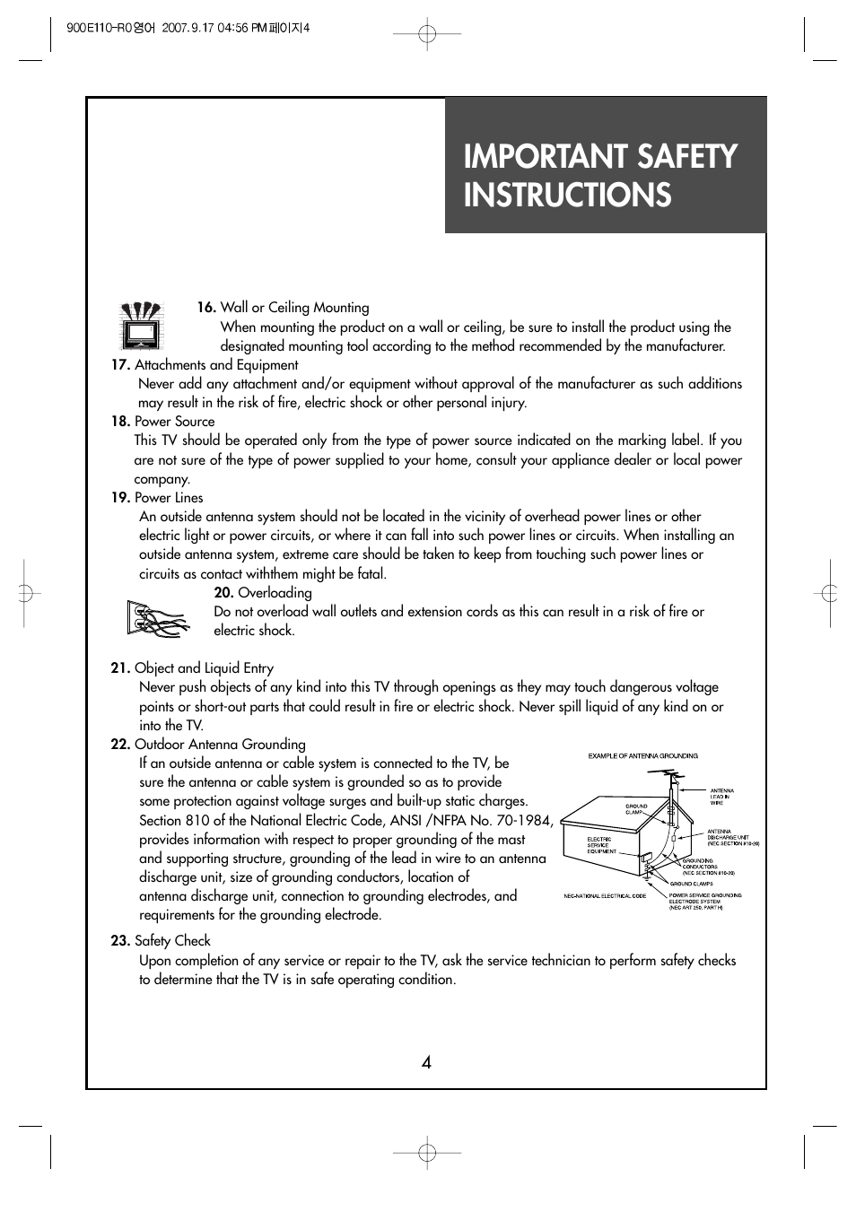 Important safety instructions | Crosley C37HDGB User Manual | Page 6 / 61