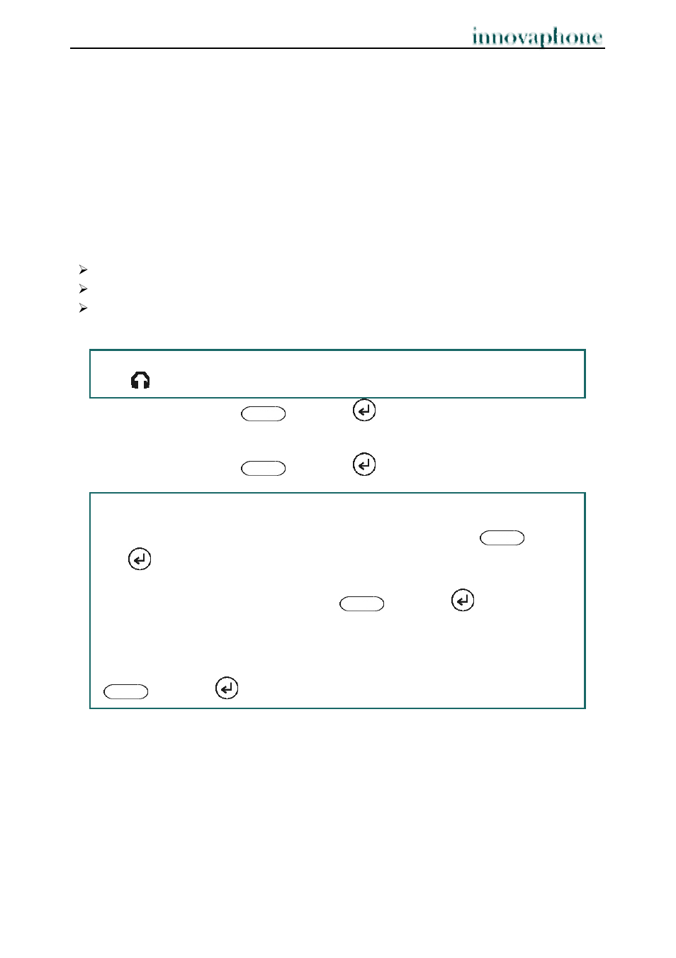 Phone setup menu | innovaphone IP240 User Manual | Page 31 / 40