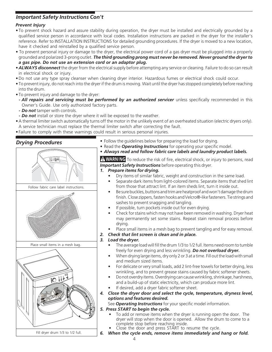 Crosley 134993900A User Manual | Page 4 / 8