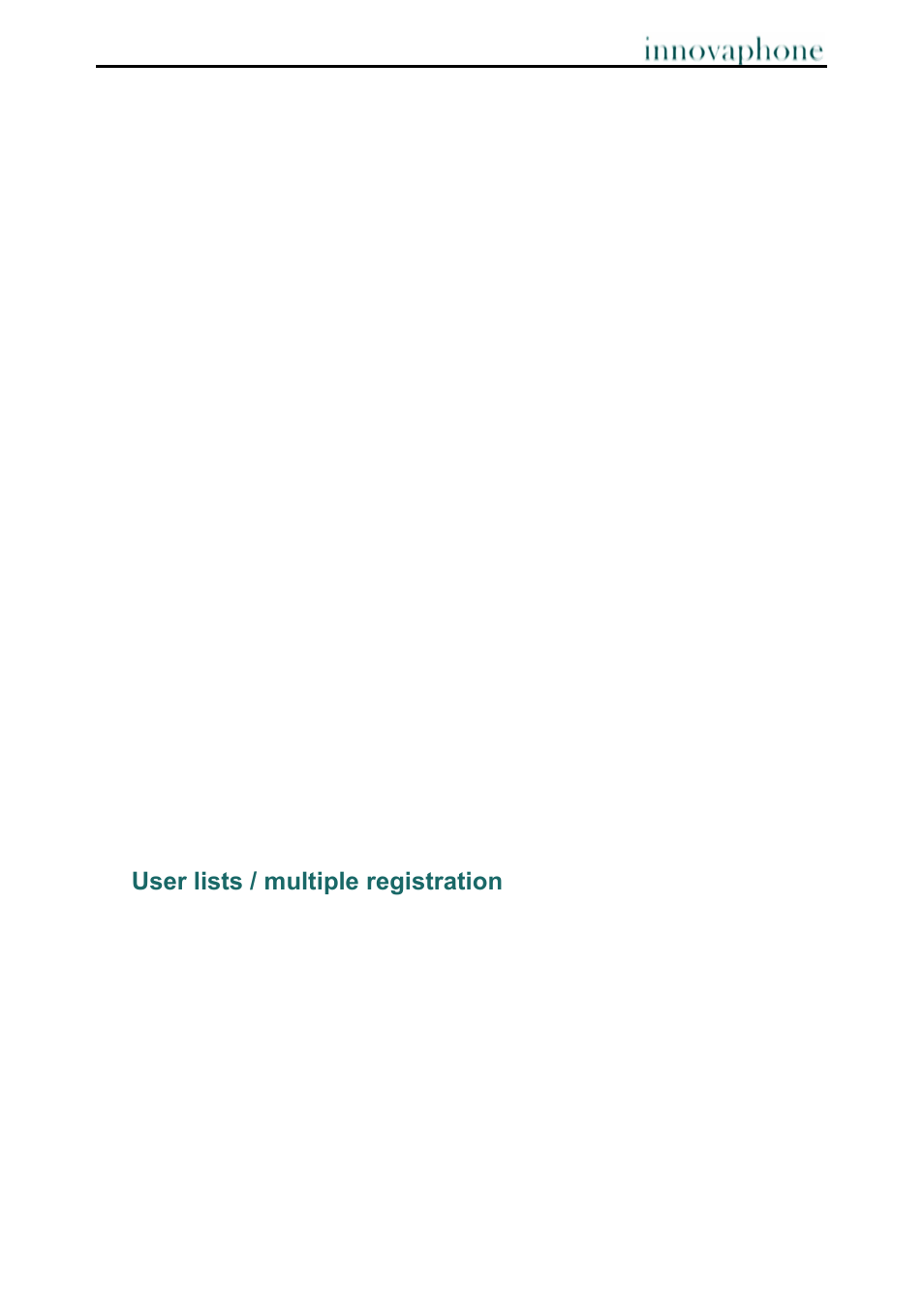 User lists / multiple registration 7 | innovaphone IP222 User Manual | Page 22 / 28