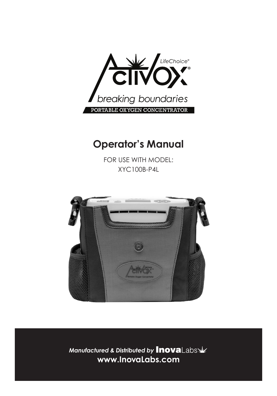 Inova Labs XYC100B-P4L User Manual | 32 pages