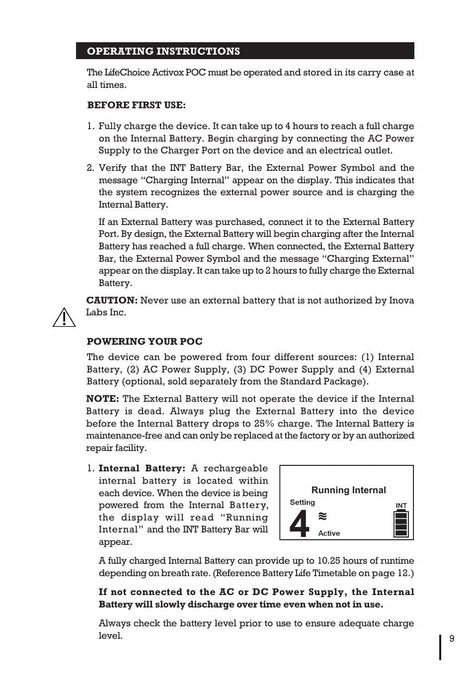 Inova Labs XYC100B-P4L User Manual | Page 11 / 32