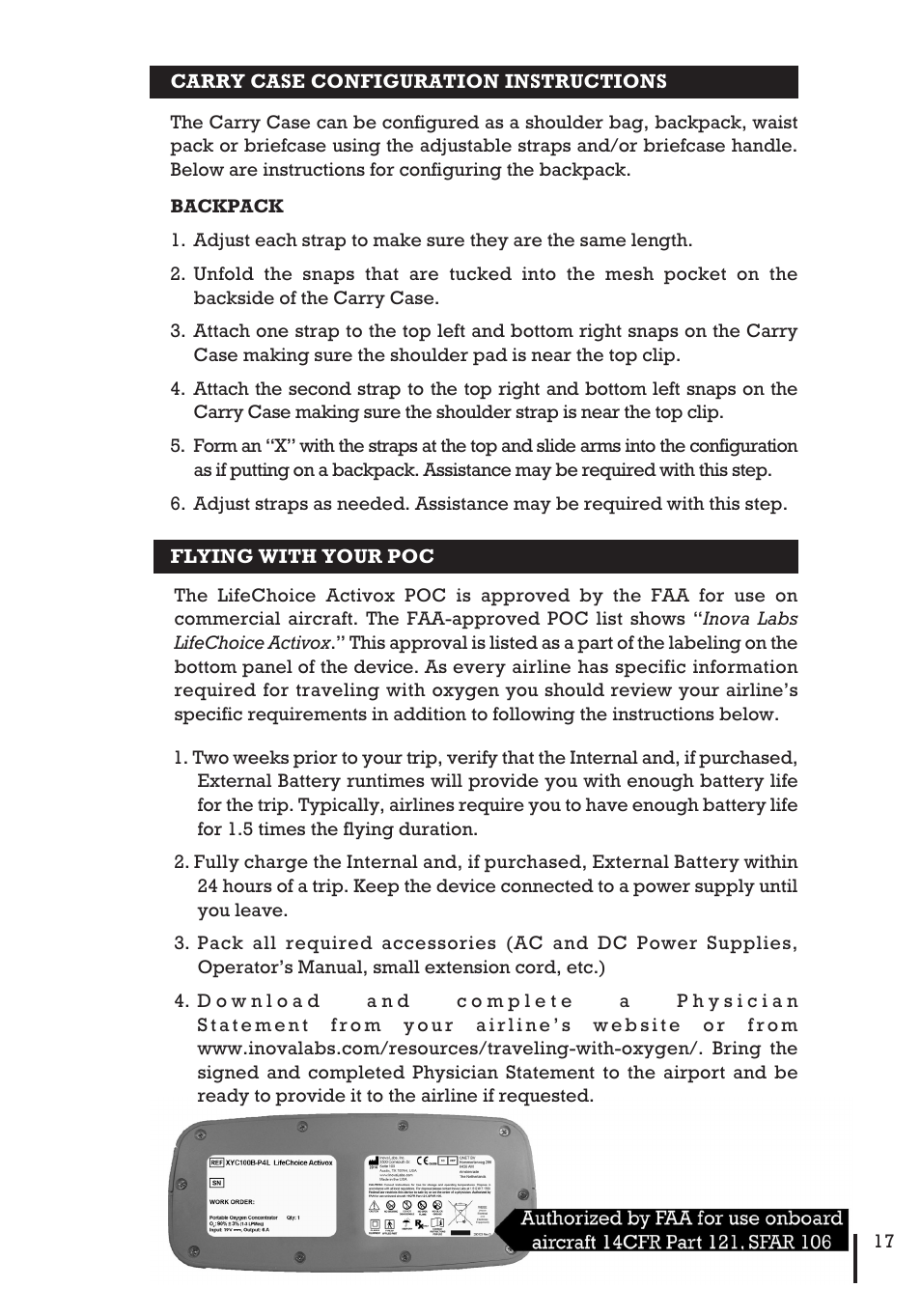 Inova Labs XYC100B-P4L User Manual | Page 19 / 32