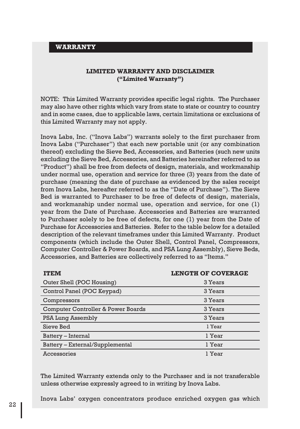 Inova Labs XYC100B-P4L User Manual | Page 24 / 32