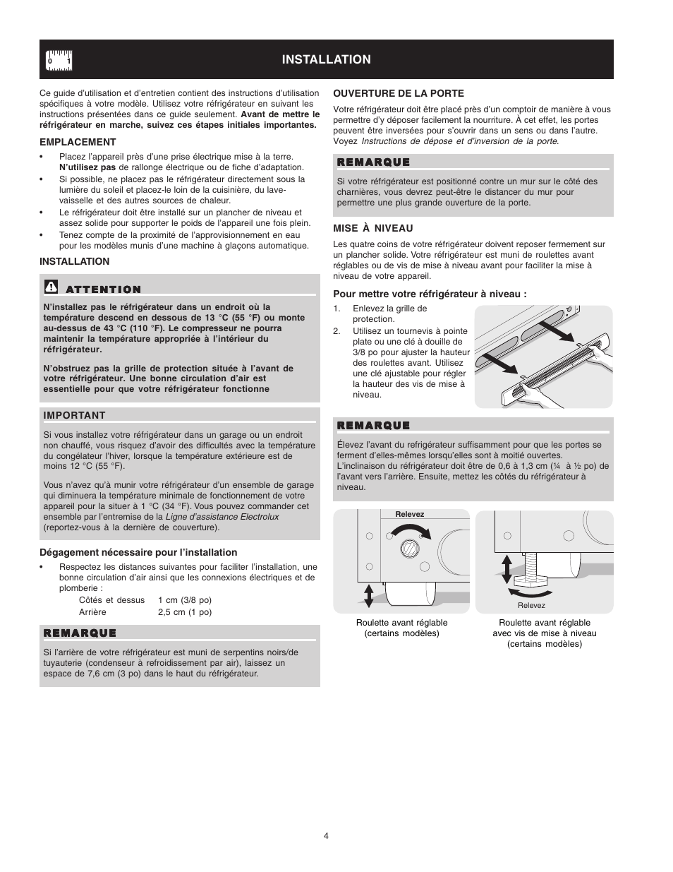 Installation | Crosley Refrigerator Top Mount User Manual | Page 42 / 58