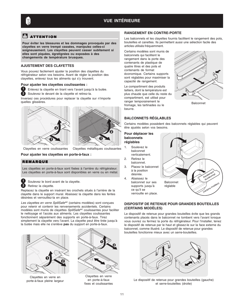 Vue intérieure | Crosley Refrigerator Top Mount User Manual | Page 49 / 58
