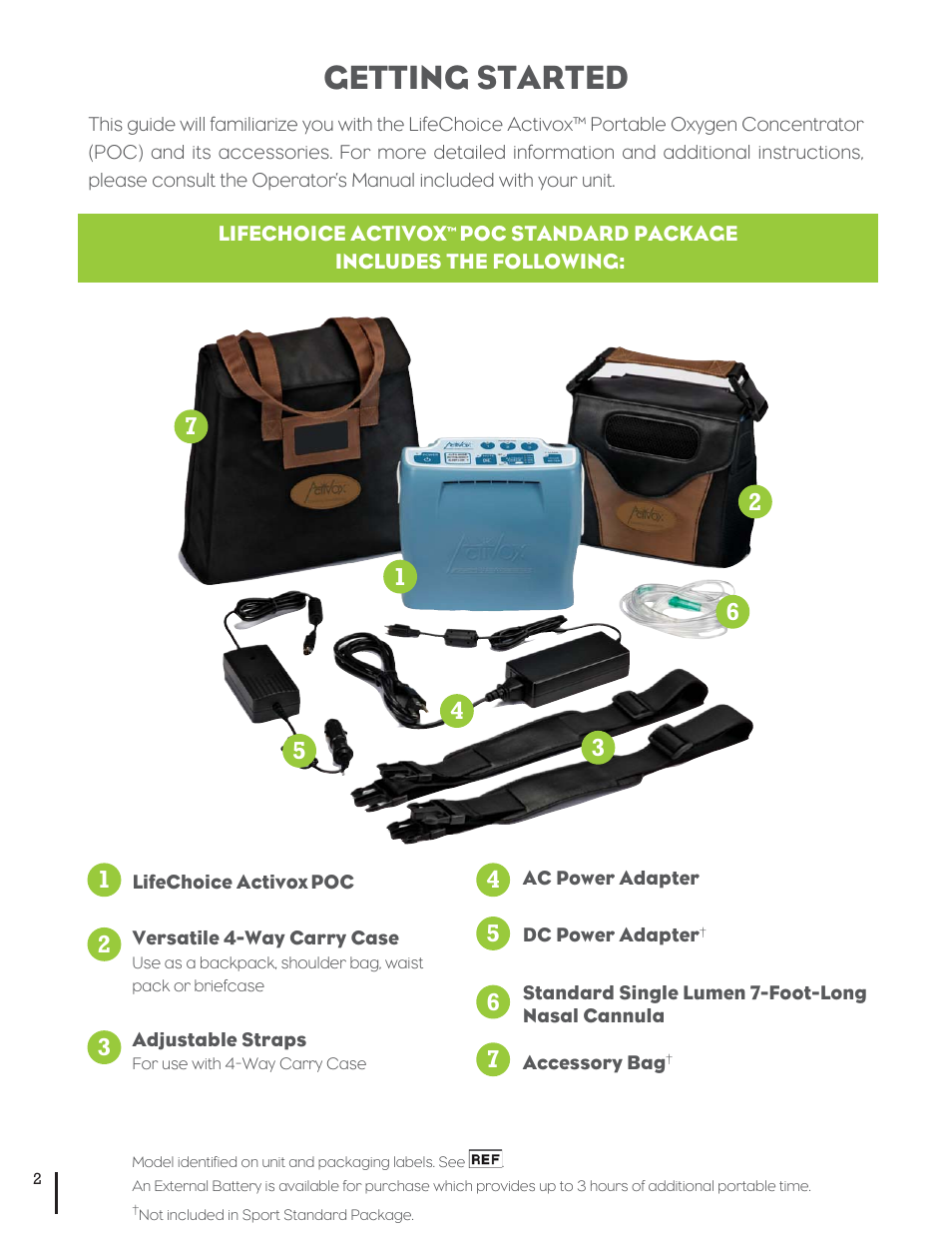 Getting started | Inova Labs XYC100B-SPT Quick Start User Manual | Page 2 / 8