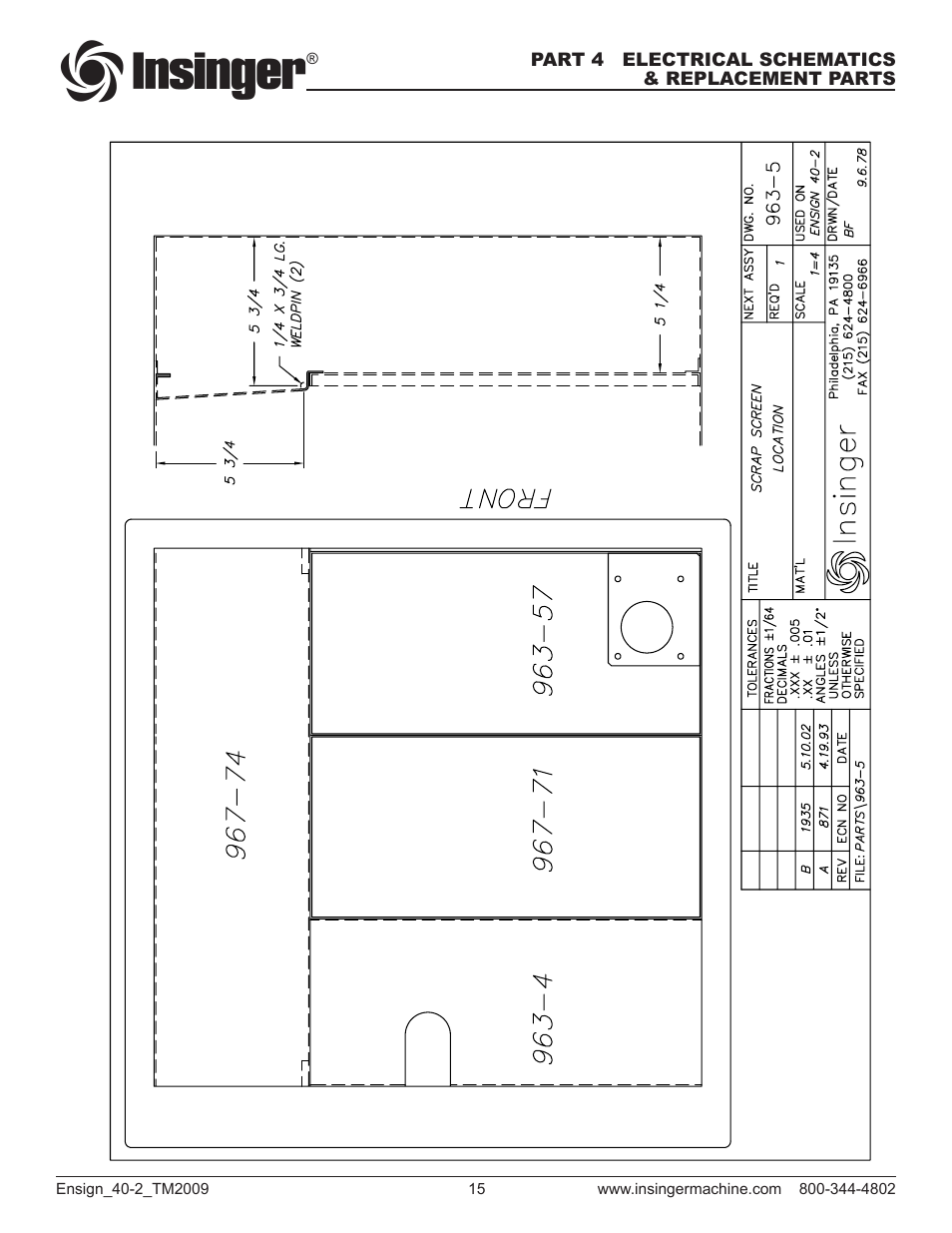Insinger Ensign 40-2 User Manual | Page 17 / 38