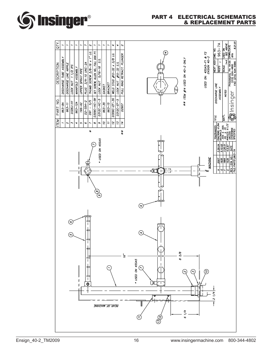 Insinger Ensign 40-2 User Manual | Page 18 / 38