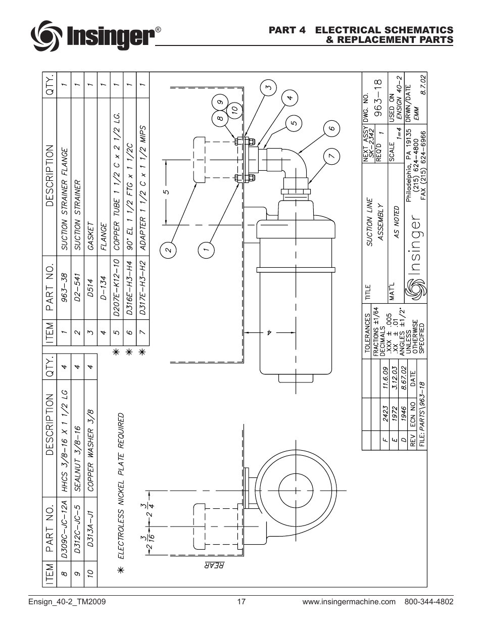 Insinger Ensign 40-2 User Manual | Page 19 / 38