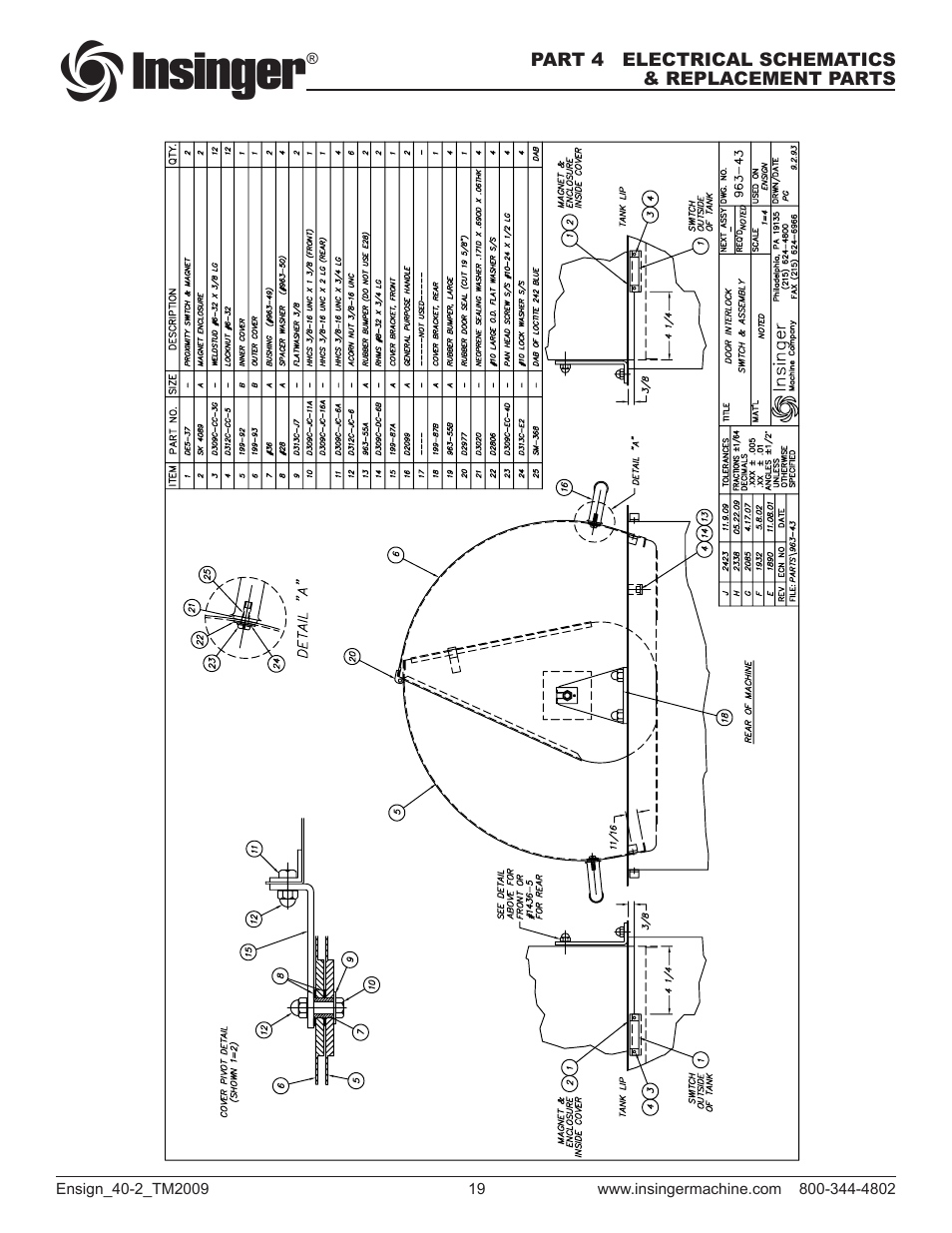 Insinger Ensign 40-2 User Manual | Page 21 / 38