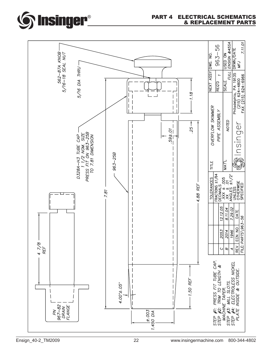Insinger Ensign 40-2 User Manual | Page 23 / 38