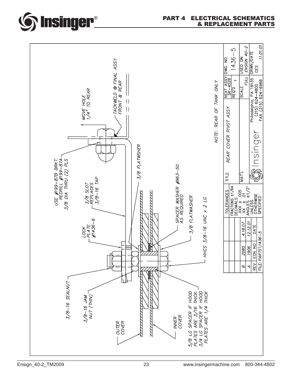 Insinger Ensign 40-2 User Manual | Page 24 / 38