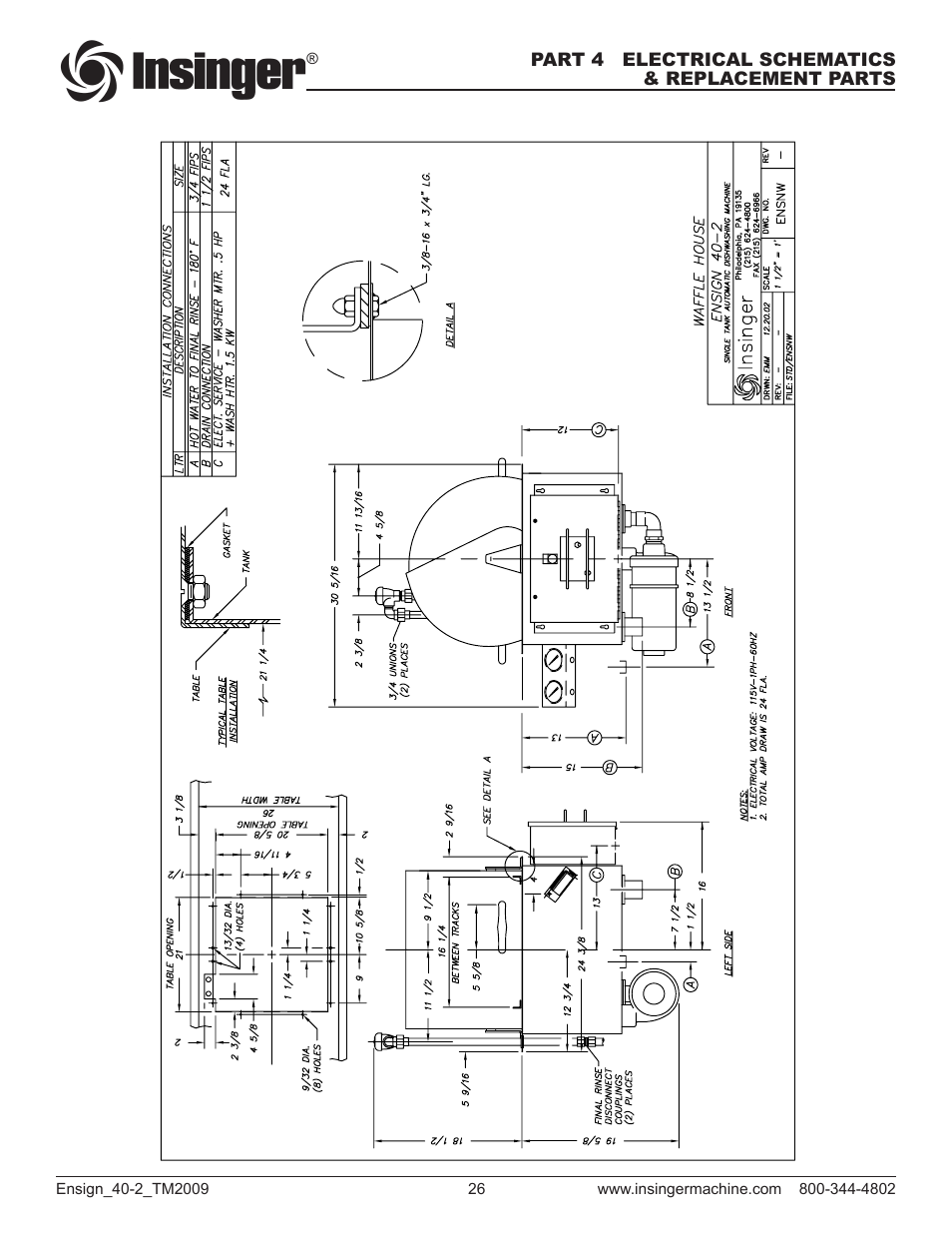 Insinger Ensign 40-2 User Manual | Page 27 / 38