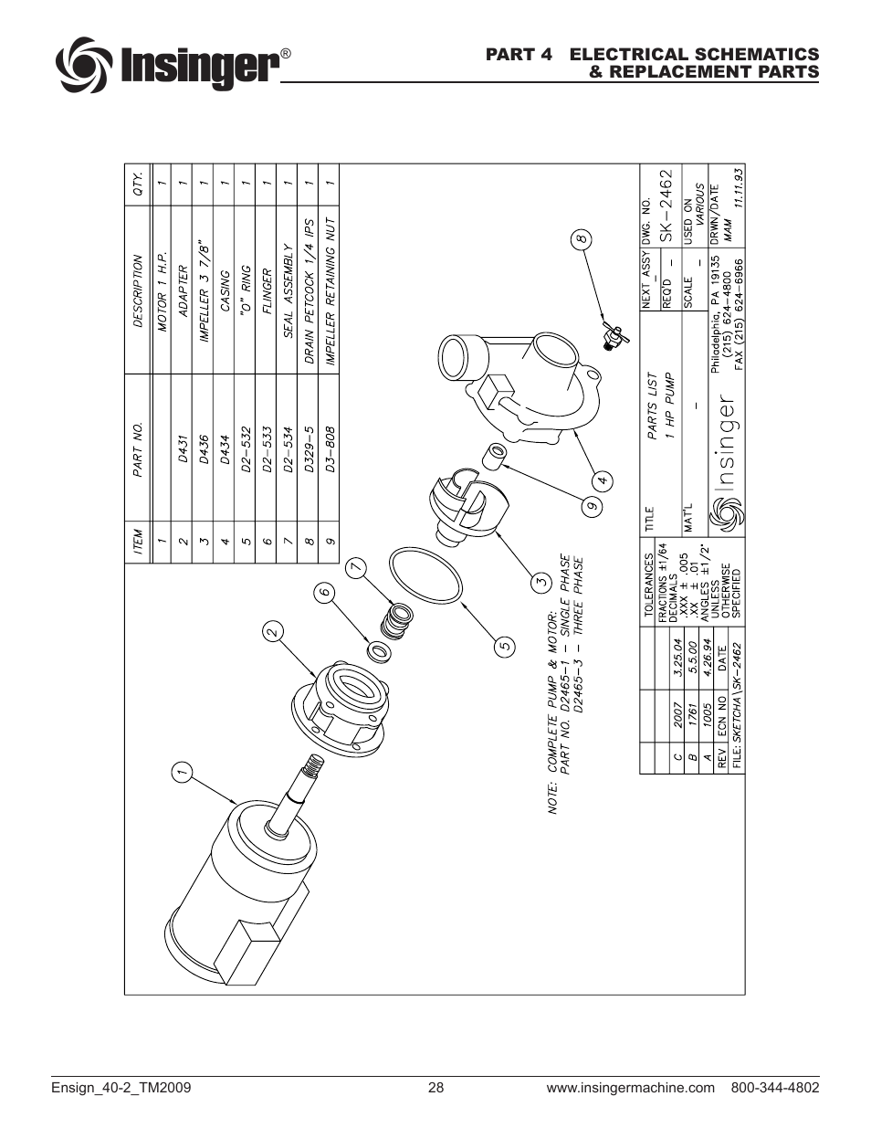 Insinger Ensign 40-2 User Manual | Page 29 / 38