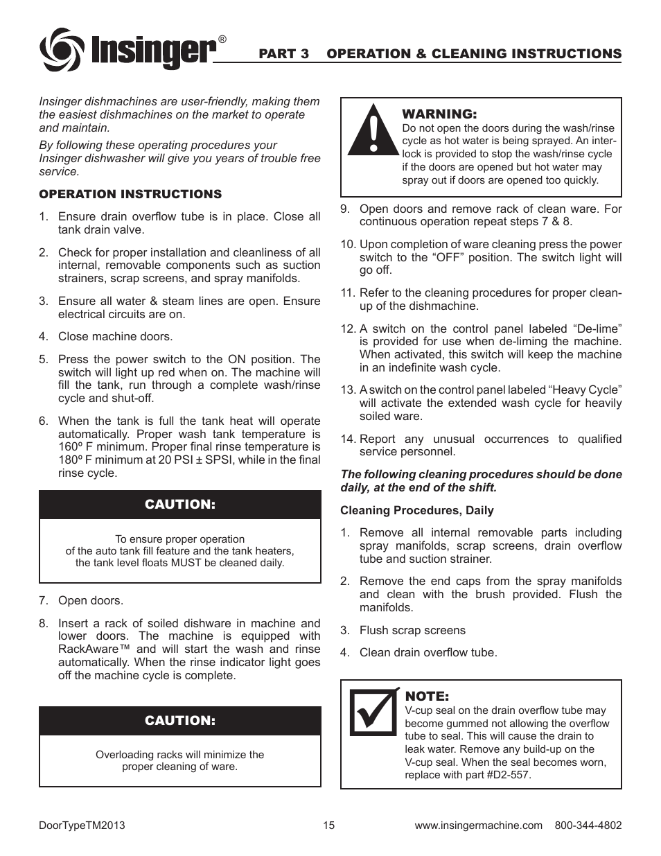 Insinger Commander 18-6 User Manual | Page 17 / 48