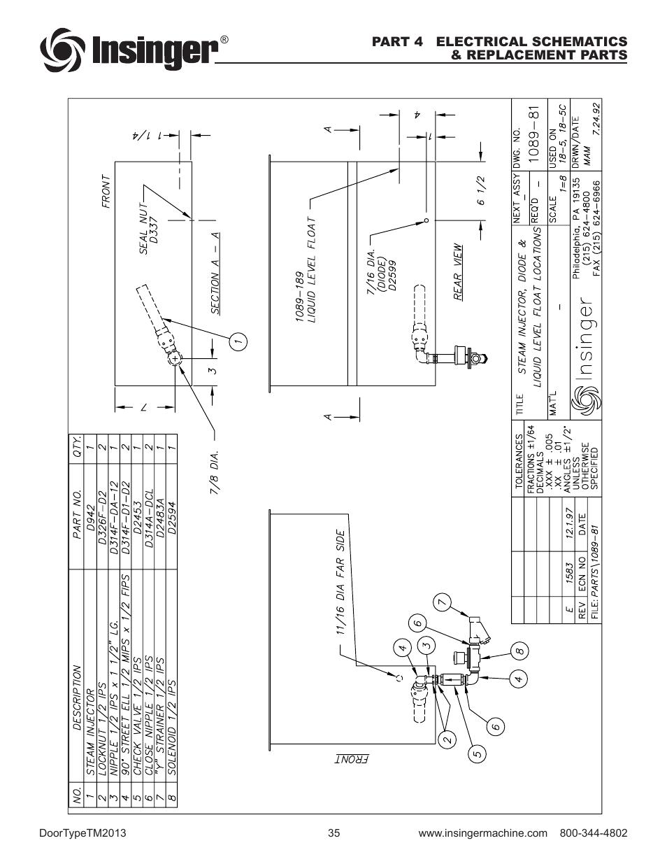 Insinger Commander 18-6 User Manual | Page 37 / 48