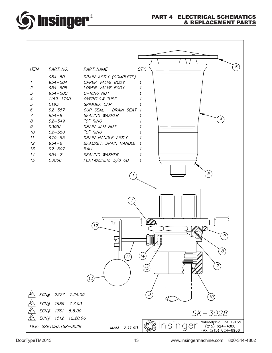 Insinger Commander 18-6 User Manual | Page 45 / 48