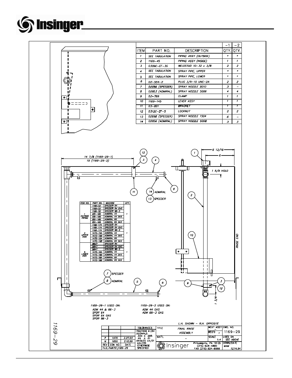 Insinger Admiral 44-4 User Manual | Page 51 / 65