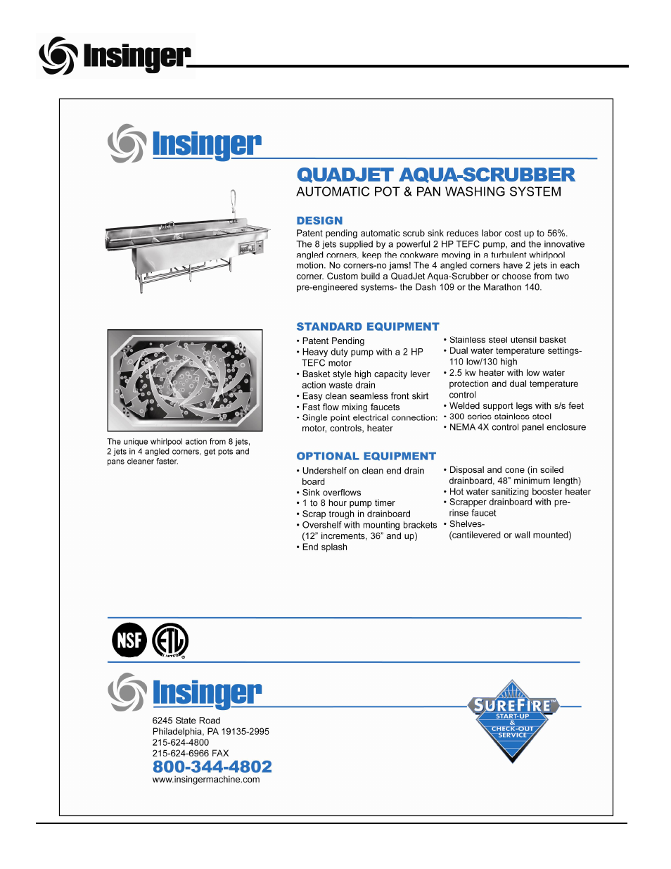 Insinger QuadJet Aqua-Scrubber User Manual | Page 3 / 30