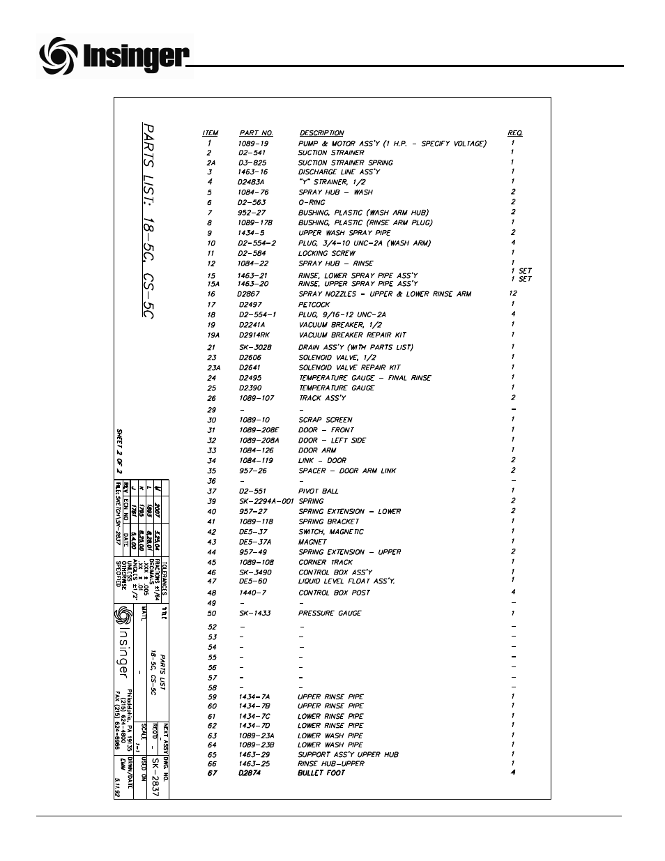 Insinger Commander 18-5 User Manual | Page 37 / 55