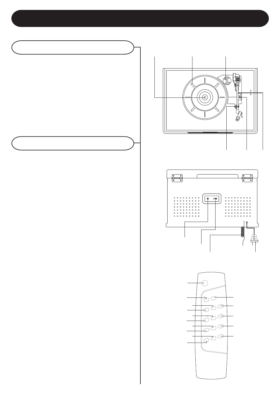 Control locators, Unit controls, Remote controls | Crosley CR703 User Manual | Page 6 / 14